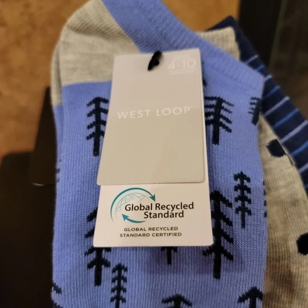 West Loop Womens Socks Set of 3 Size 4-10
